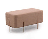 Divani Casa Adler Modern Brown Fabric Ottoman Vg2T1181B - Brn - VG2T1181B - BRN - Home Elegance USA - 1