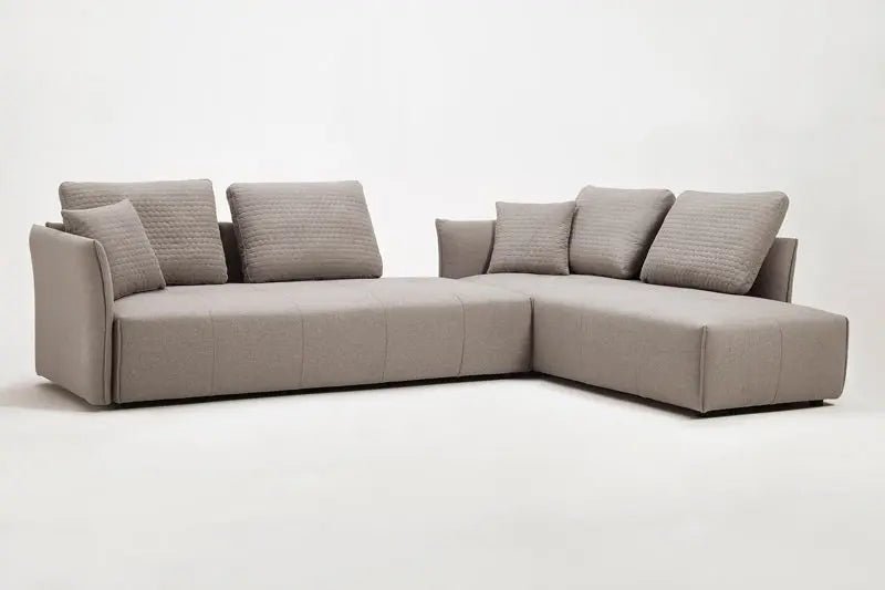 Divani Casa Polson Modern Modular Light Grey Fabric Sectional Sofa Bed Vgmb - 1869 - Ltgry - VGMB - 1869 - LTGRY - Home Elegance USA - 1