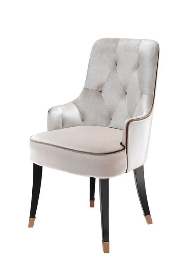 A&X Larissa Modern White Fabric Dining Chair Vguncc016 - Wht | Home Elegance USA