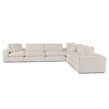 Divani Casa Vicki - Modern Off-White Fabric Modular Sectional Sofa - Home Elegance USA