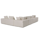 Divani Casa Vicki - Modern Off-White Fabric Modular Sectional Sofa - Home Elegance USA