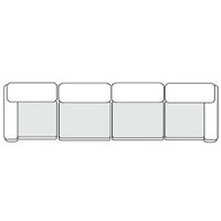 Vicki - Modern Grey Fabric Modular Sectional Sofa-4-Piece Sectional - View Image 1