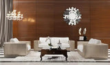 Divani Casa Cordova Modern Bronze & White Leather Sofa Set Vgbnsbl - 9228 | Home Elegance USA