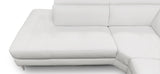 Lamod Italia Viola - Italian Contemporary Grey Leather Right Facing Sectional Sofa - Home Elegance USA