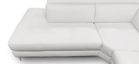 Lamod Italia Viola - Italian Contemporary Grey Leather Right Facing Sectional Sofa - sold by Home Elegance USA