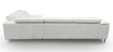 Lamod Italia Viola - Italian Contemporary Grey Leather Right Facing Sectional Sofa - Home Elegance USA
