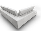 Lamod Italia Viola - Italian Contemporary Grey Leather Left Facing Sectional Sofa - Home Elegance USA