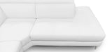 Lamod Italia Viola - Italian Contemporary White Leather Right Facing Sectional Sofa - Home Elegance USA