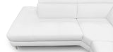 Lamod Italia Viola - Italian Contemporary White Leather Left Facing Sectional Sofa - Home Elegance USA