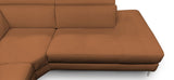Lamod Italia Viola - Italian Contemporary Cognac Leather Right Facing Sectional Sofa - Home Elegance USA