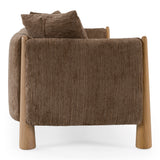 Voight - Contemporary Brown Fabric Sofa - View Image 1