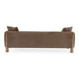 Voight - Contemporary Brown Fabric Sofa - View Image 1