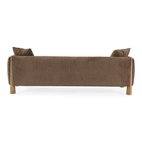 Voight - Contemporary Brown Fabric Sofa - View Image 1