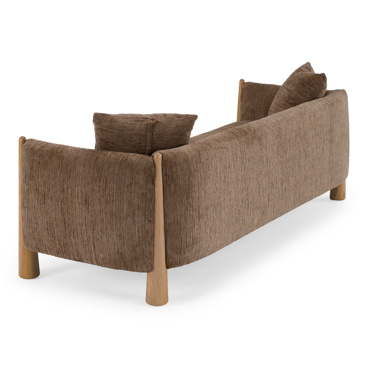 Voight - Contemporary Brown Fabric Sofa - View Image 1