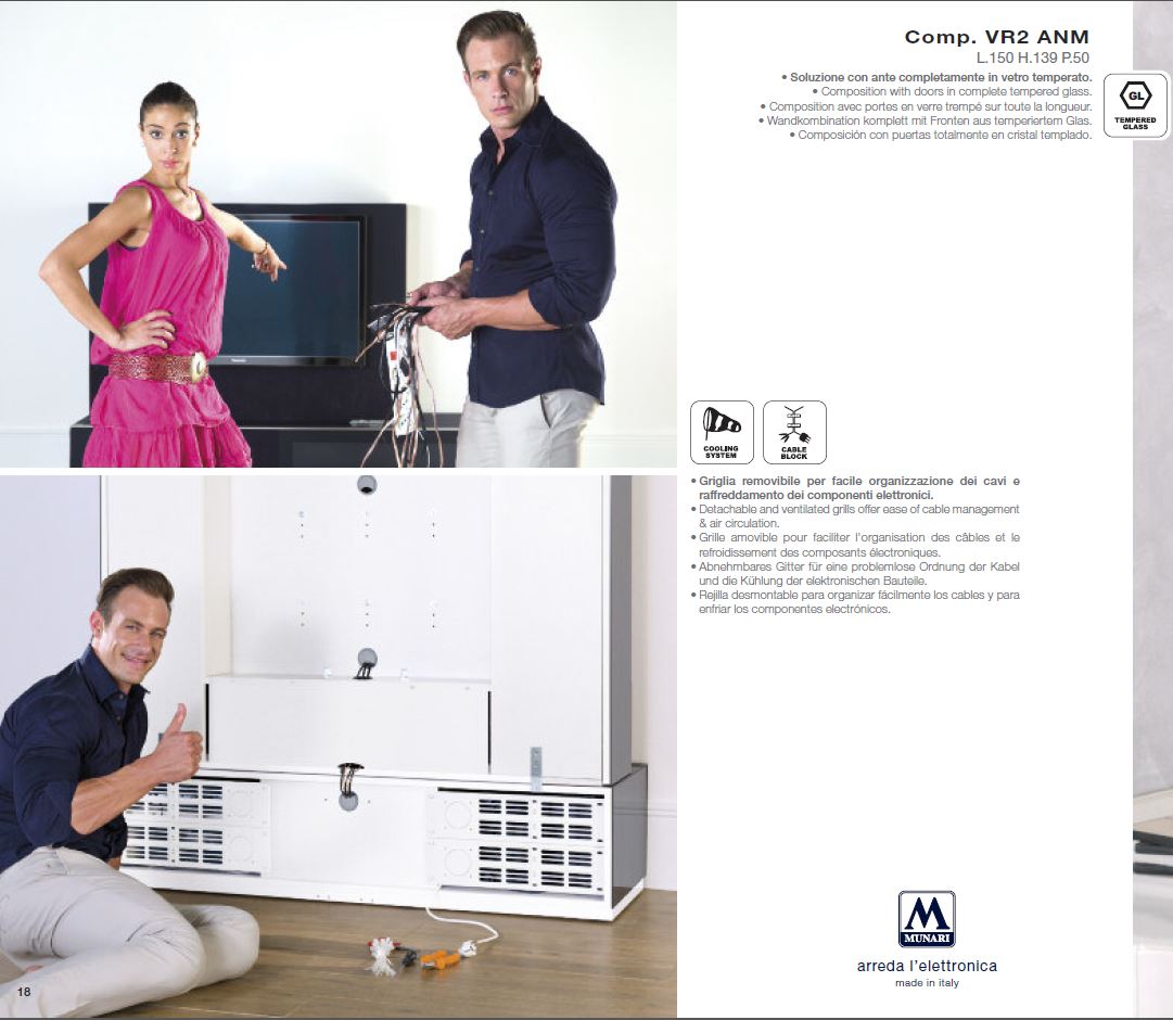 VR4 Verona TV Entertainment System Made In Italy - View Image 1
