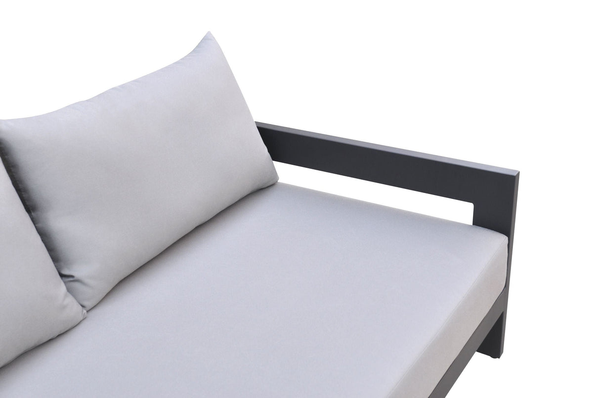 VIG Furniture - Renava Wake Modern Outdoor Sofa - VGGEMONTALK-GREY-S Charcoal