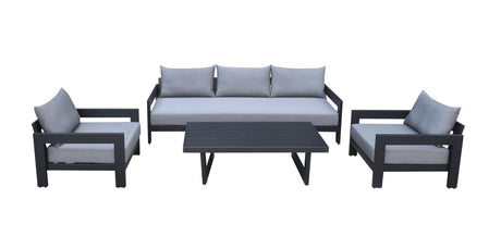 VIG Furniture - Renava Wake Modern Outdoor Sofa - VGGEMONTALK-GREY-S Charcoal