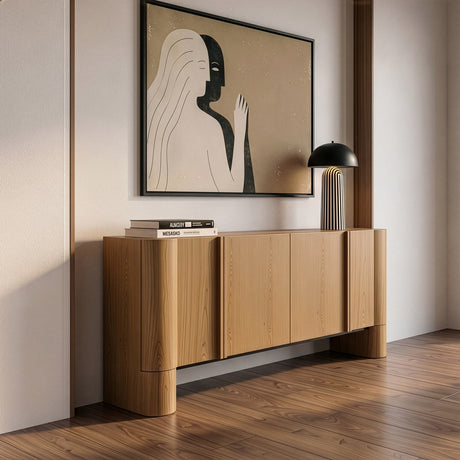 Walbrook - Modern White Oak Buffet - View Image 1