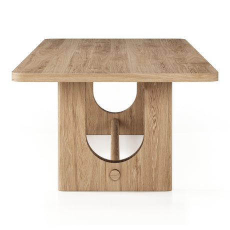 Walz - Modern Natural Oak Rectangular Dining Table - View Image 1