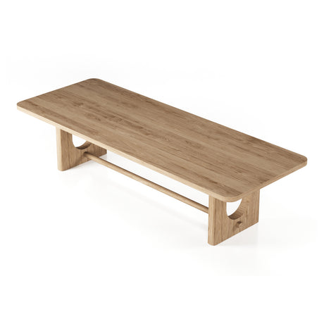 Walz - Modern Natural Oak Rectangular Dining Table - View Image 1