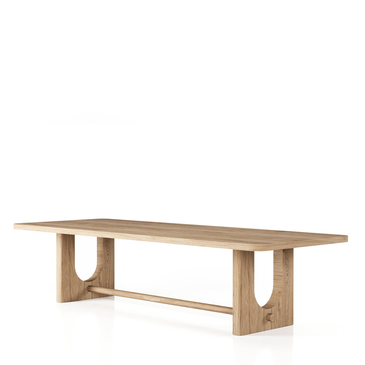 Walz - Modern Natural Oak Rectangular Dining Table - View Image 1