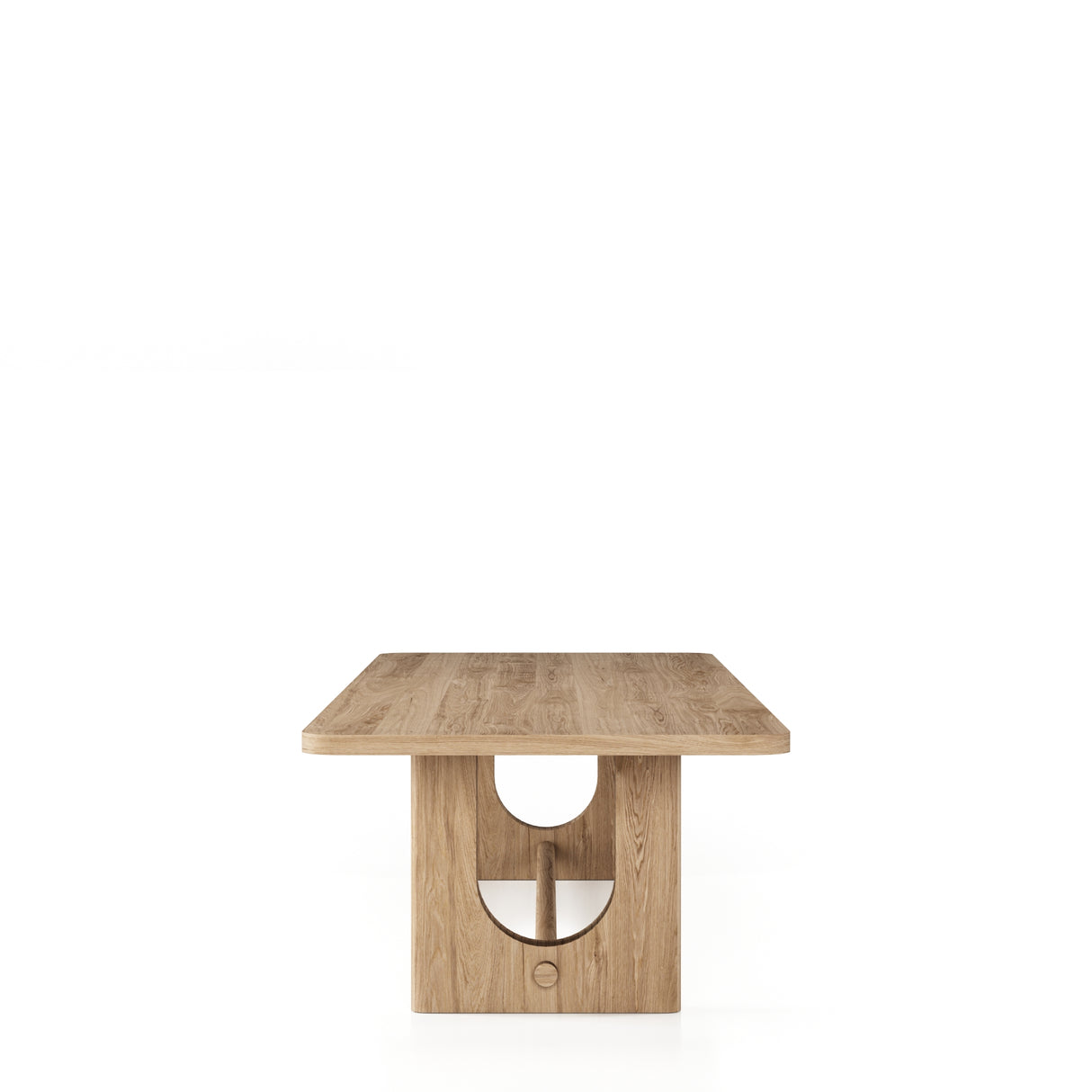 Walz - Modern Natural Oak Rectangular Dining Table - View Image 1