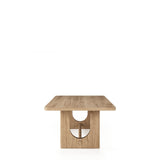 Walz - Modern Natural Oak Rectangular Dining Table - View Image 1