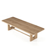 Walz - Modern Natural Oak Rectangular Dining Table - View Image 1