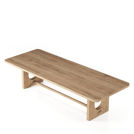 Walz - Modern Natural Oak Rectangular Dining Table - View Image 1