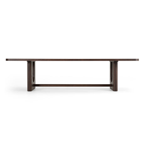 Walz - Modern Brown Oak Rectangular Dining Table - View Image 1