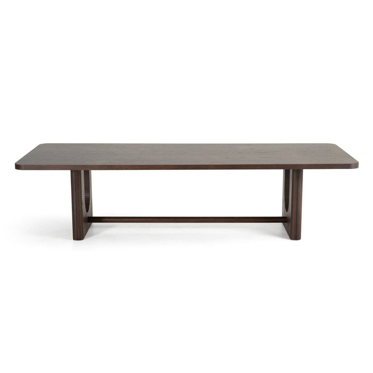 Walz - Modern Brown Oak Rectangular Dining Table - View Image 1