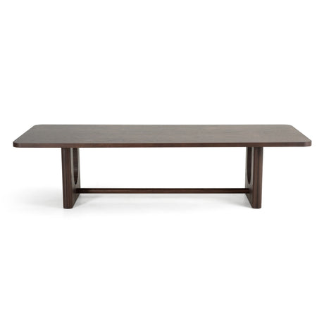 Walz - Modern Brown Oak Rectangular Dining Table - View Image 1