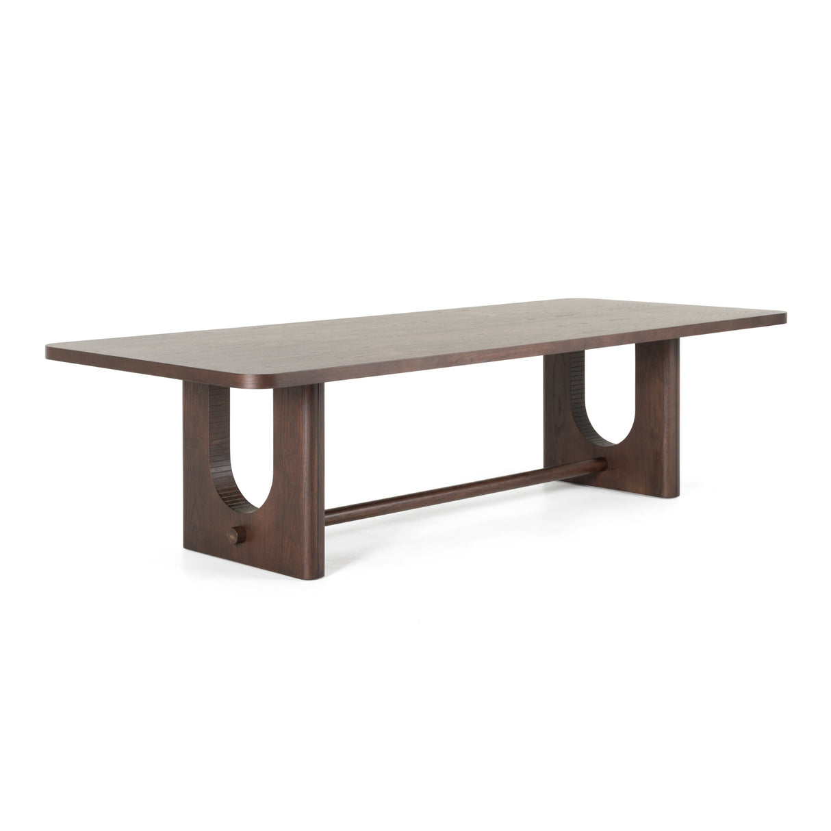 Walz - Modern Brown Oak Rectangular Dining Table - View Image 1