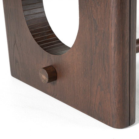 Walz - Modern Brown Oak Rectangular Dining Table - View Image 1