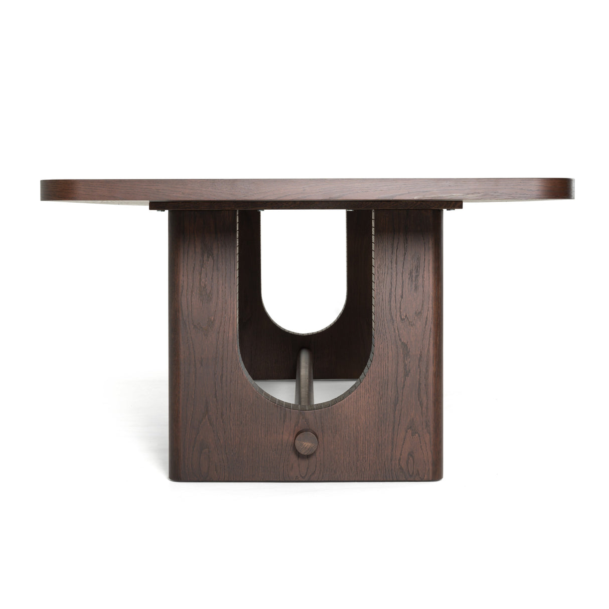 Walz - Modern Brown Oak Rectangular Dining Table - View Image 1