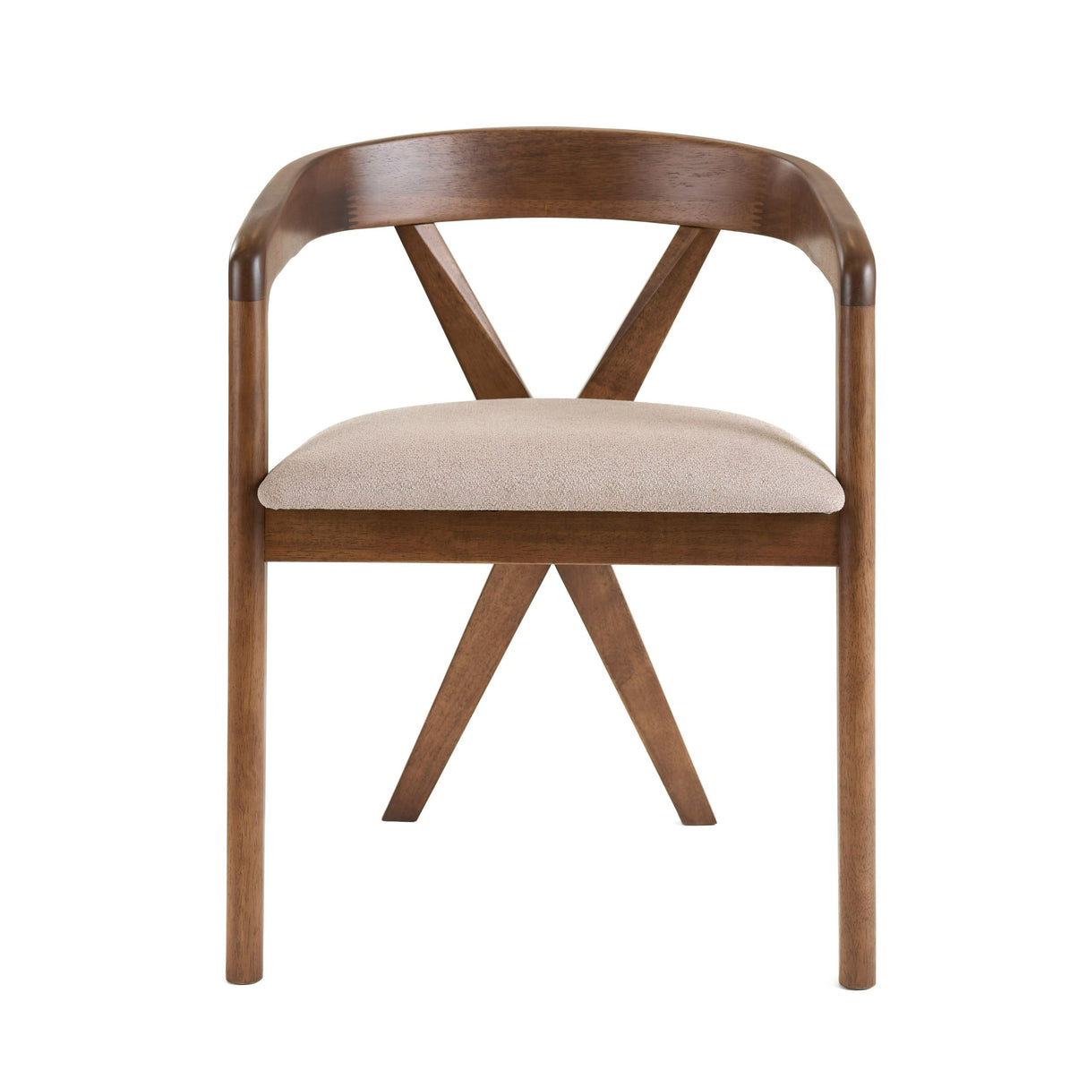 Modrest Weiss - Modern Walnut Round Dining Table + 6 Chair Set | VIG - Home Elegance USA