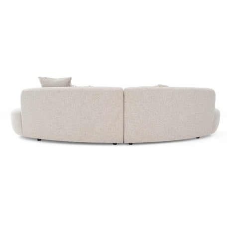 Weldon - Modern Grey Fabric Curved Sectional Sofa - View Image 1
