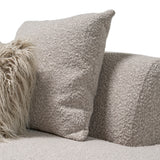 Weldon - Modern Grey Fabric Curved Sectional Sofa - View Image 1