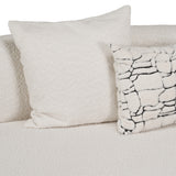 Weldon - Modern Off-White Fabric Curved Sectional Sofa - View Image 1