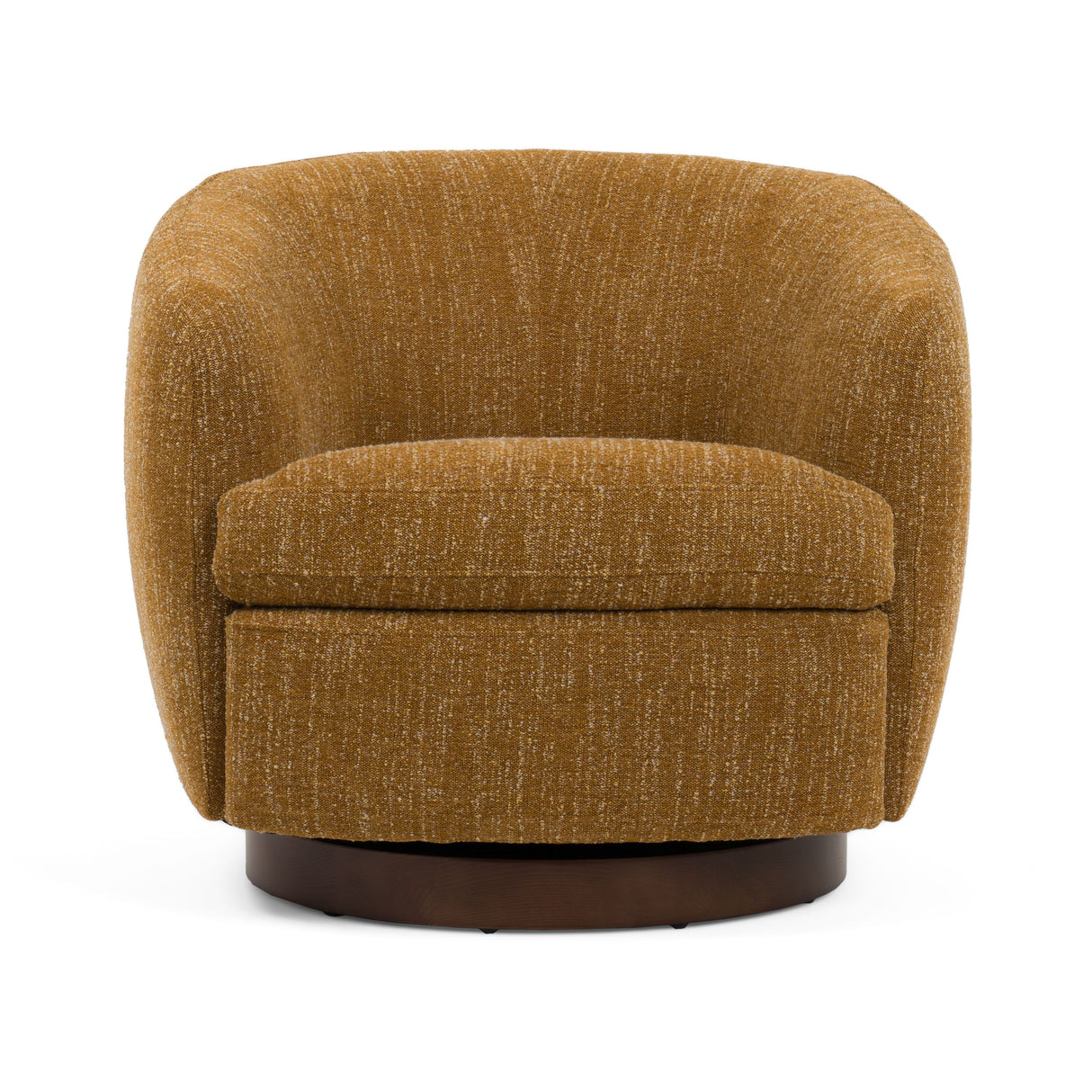 Vig Furniture Divani Casa Wendt - Modern Mustard Fabric Swivel Accent Chair - Home Elegance USA