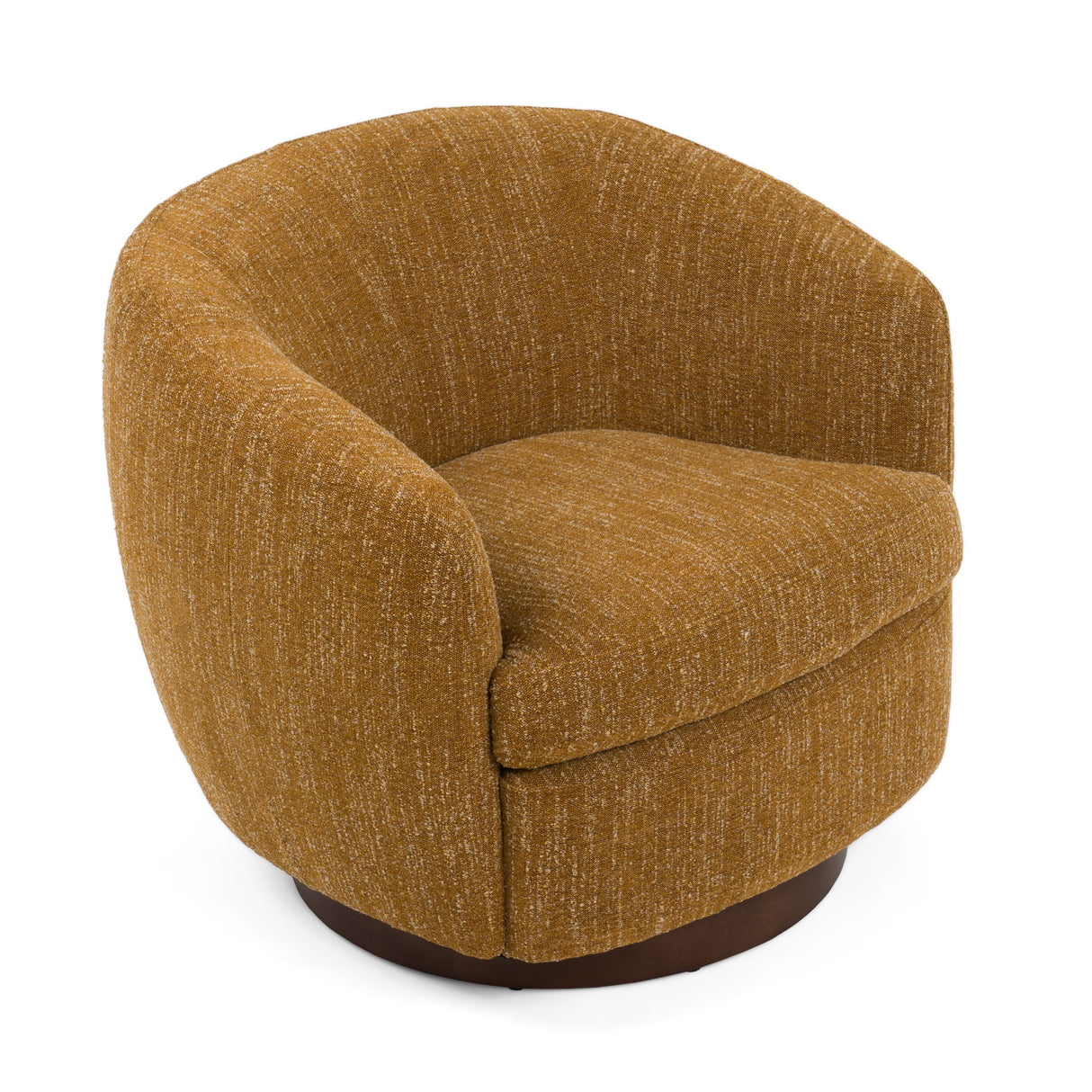 Vig Furniture Divani Casa Wendt - Modern Mustard Fabric Swivel Accent Chair - Home Elegance USA