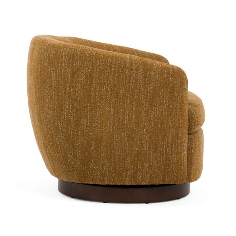 Vig Furniture Divani Casa Wendt - Modern Mustard Fabric Swivel Accent Chair - Home Elegance USA