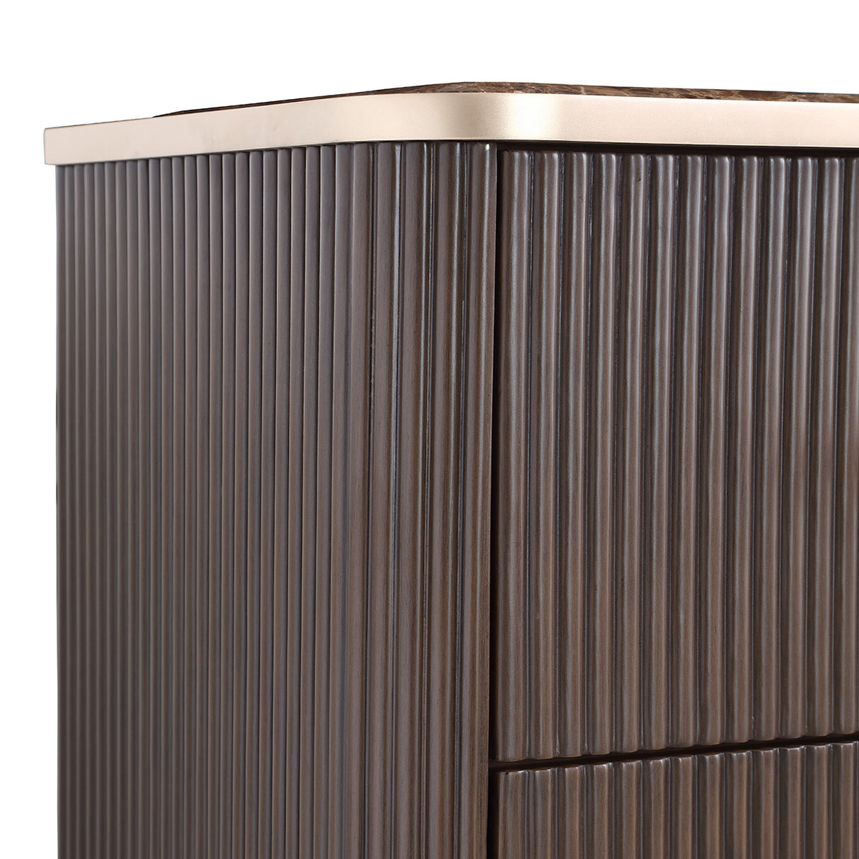 West Kensington 2-Drawer Nightstand – Frame Closeup View | Aico by Michael Amini