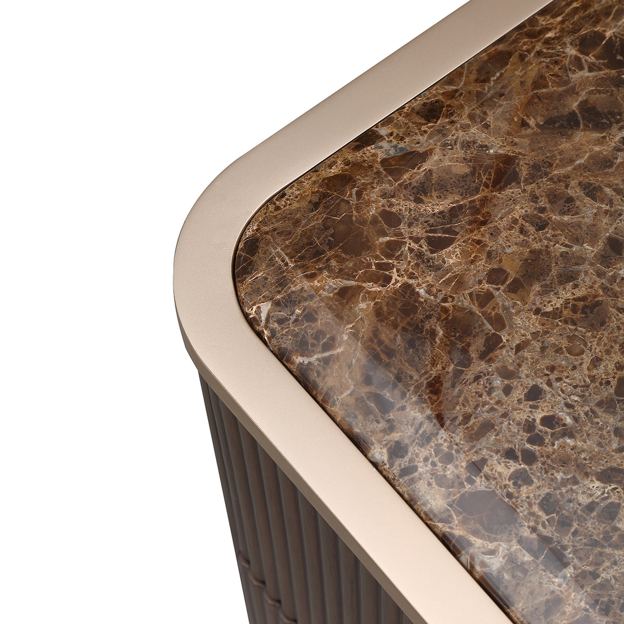 West Kensington 2-Drawer Nightstand – Marble Top View | Aico by Michael Amini