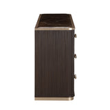 West Kensington Dresser in Espresso – Side Profile View - Aico