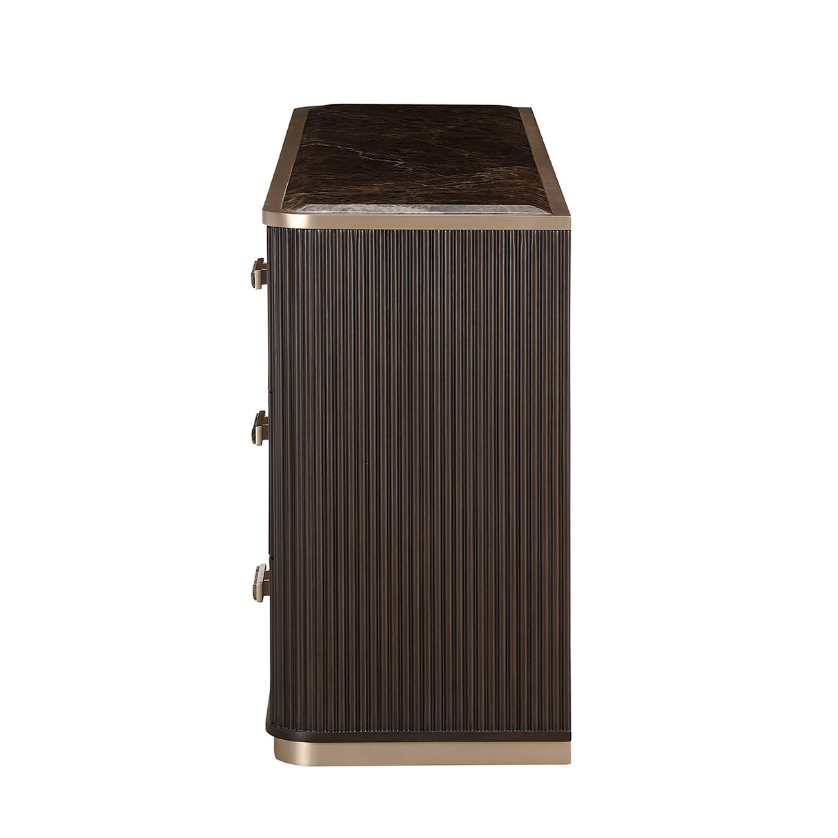 West Kensington Dresser in Espresso – Side Profile View 2 - Aico