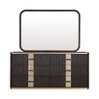 West Kensington Bedroom Set in Espresso with Emperador Marble Top | AICO by Michael Amini