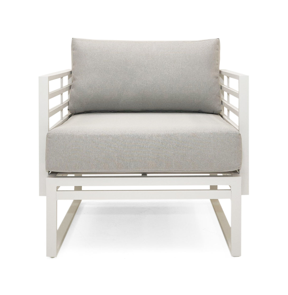 Wharf - Outdoor Light Grey and White Sofa Set - View Image 1