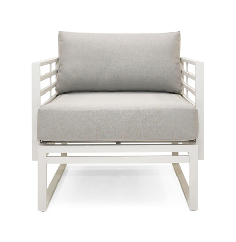 Wharf - Outdoor Light Grey and White Sofa Set - View Image 1
