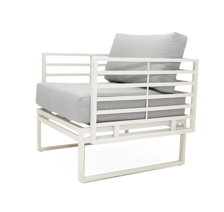 Wharf - Outdoor Light Grey and White Sofa Set - View Image 1